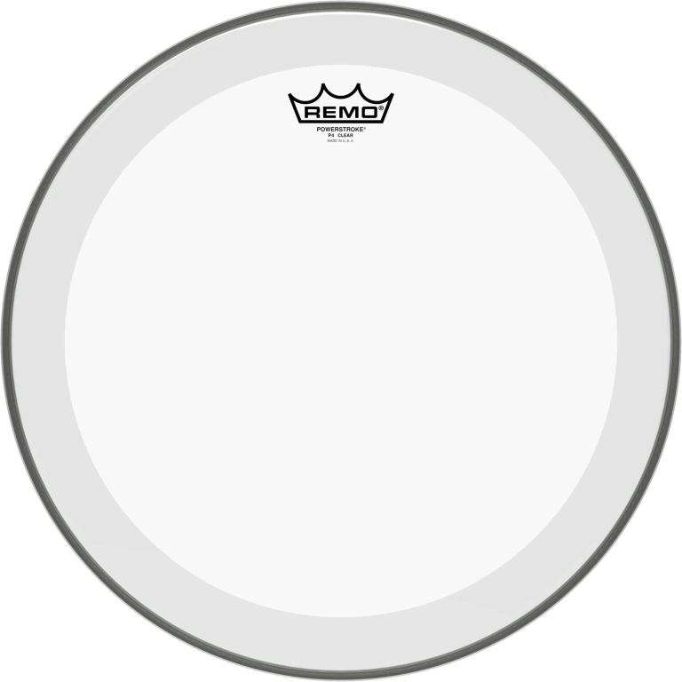 Peau Powerstroke 4 transparente 16" avec double pli pour Tom sur pieds