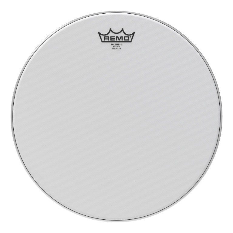 Peau Falams blanc lisse 14" pour Tom/ Caisse claire/ Tom sur pieds