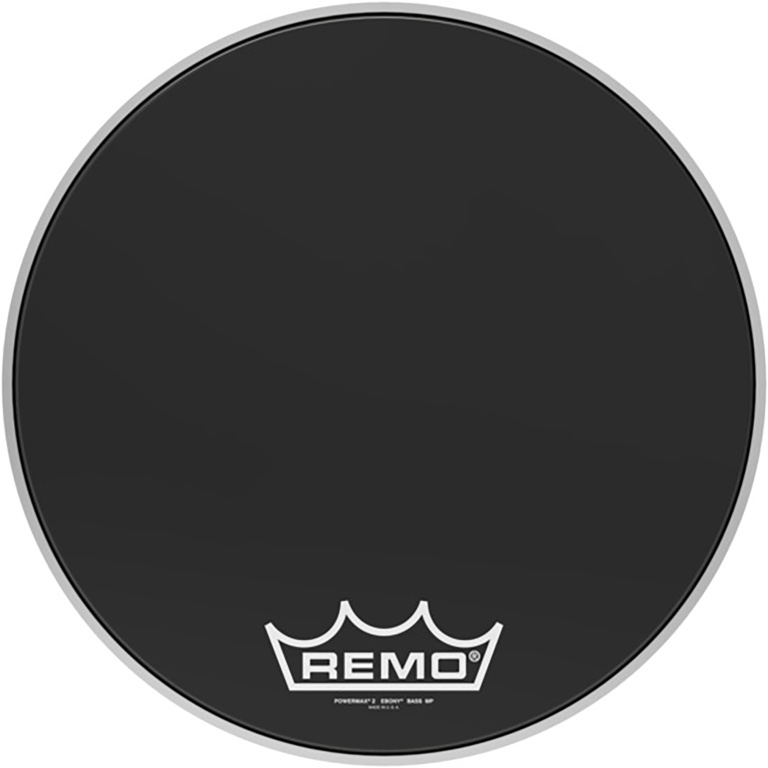Peau Powermax 2 Ebony 18" pour grosse caisse de parade