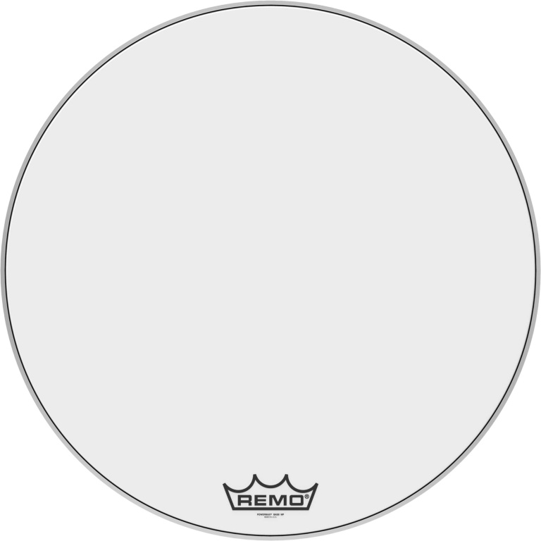 Peau 30" Powermax Ultra White Crimplock pour grosse caisse de parade