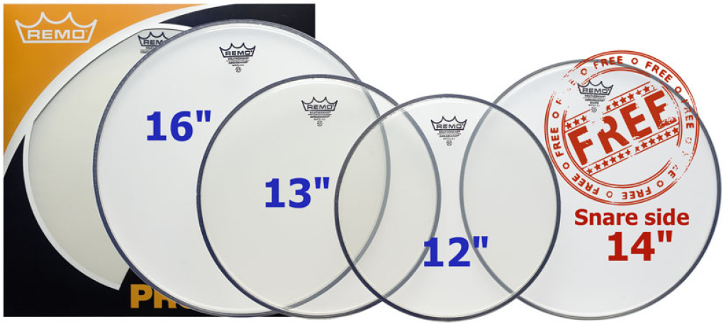 ProPack (Ambassador transparente 12", 13", 16" + SA-0114-00 14" gratuite)