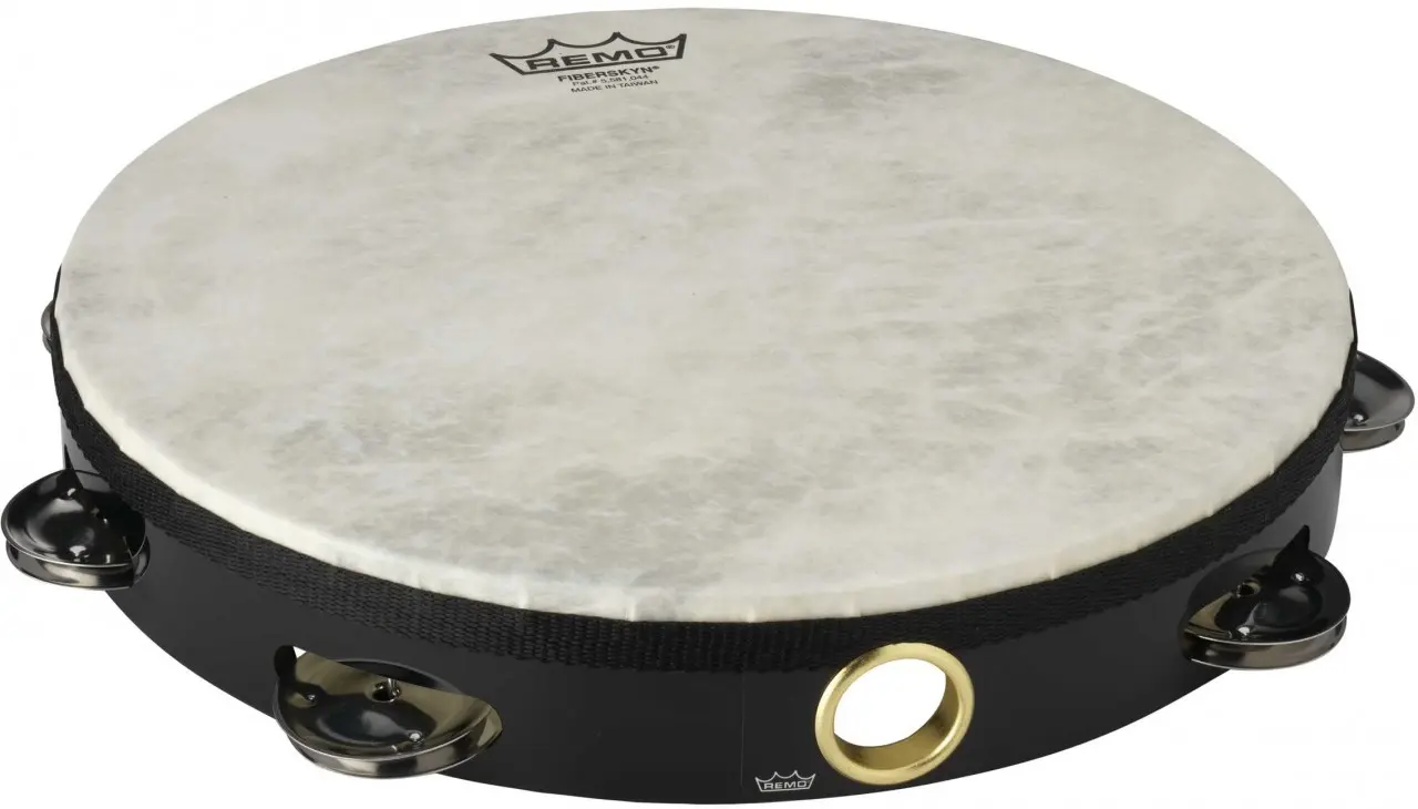 Tambourin 10" cymbalettes sur 1 rangée - Tambour de basque