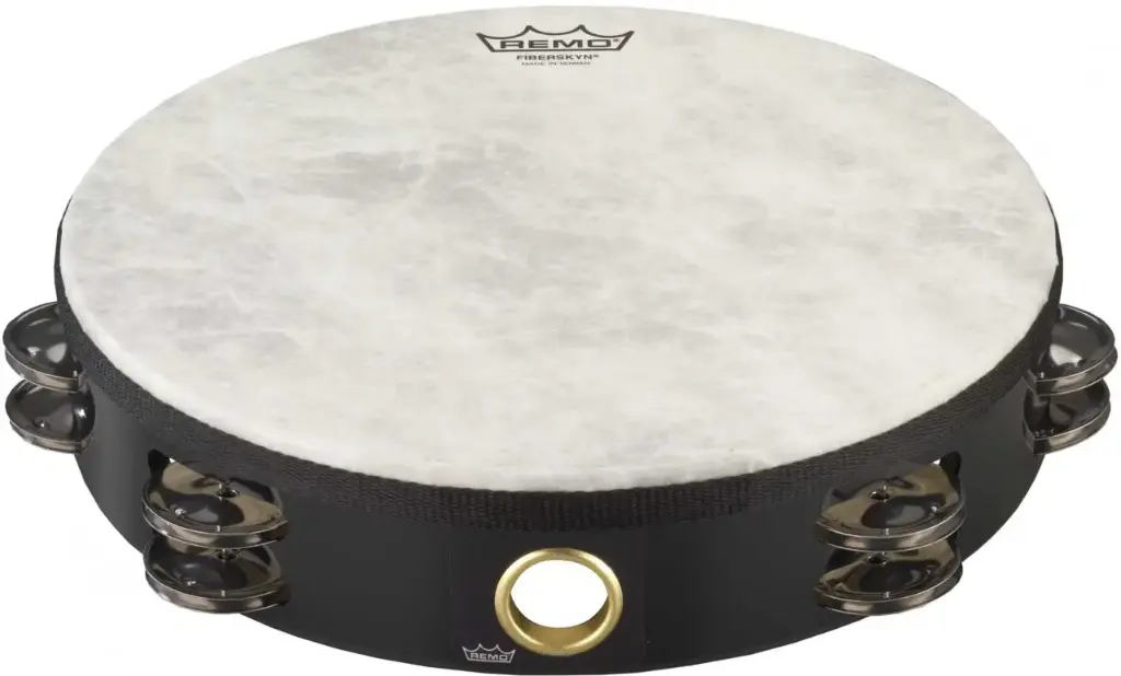 Tambourin 10" PTS cymbalettes sur 2 rangées - Tambour de basque