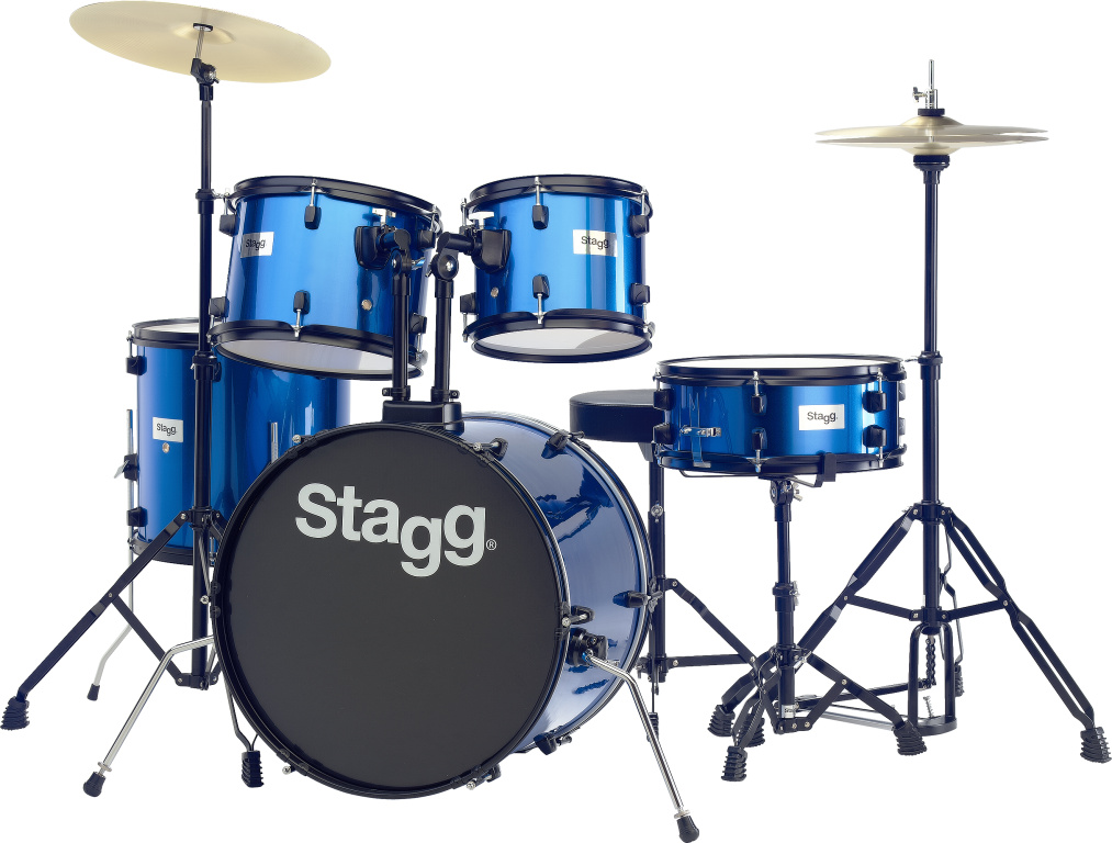Batterie 20" Standard, 5 fûts en tilleul (6-plis) + hardware & cymbales