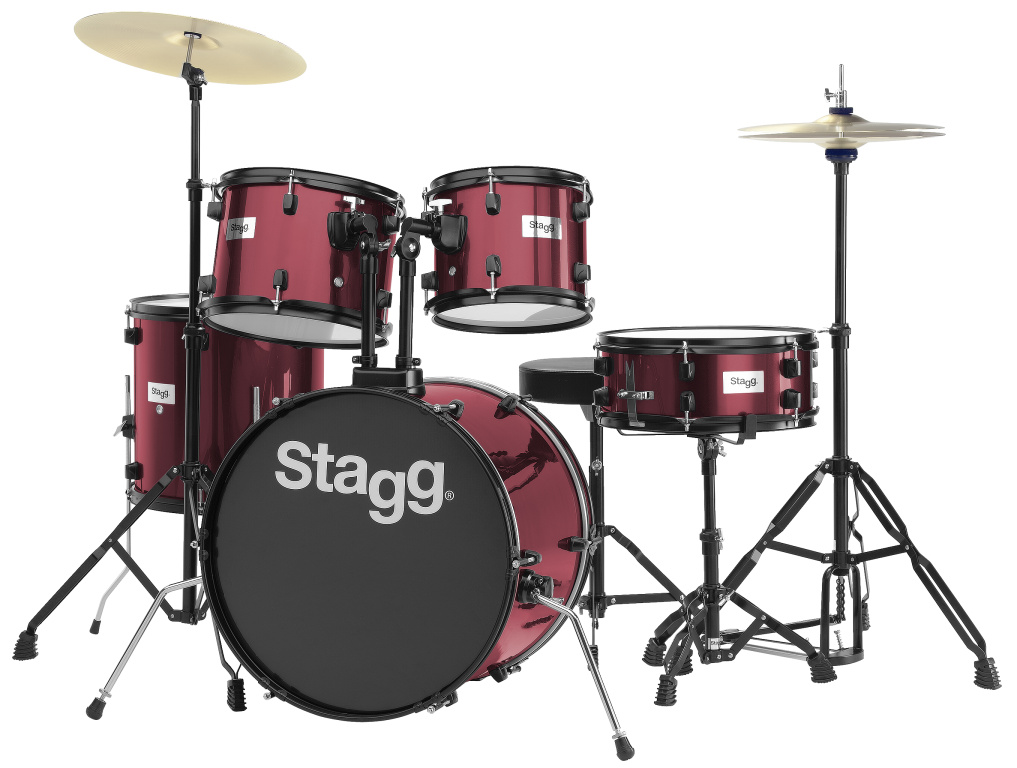 Batterie 20" Standard, 5 fûts en tilleul (6-plis) + hardware & cymbales