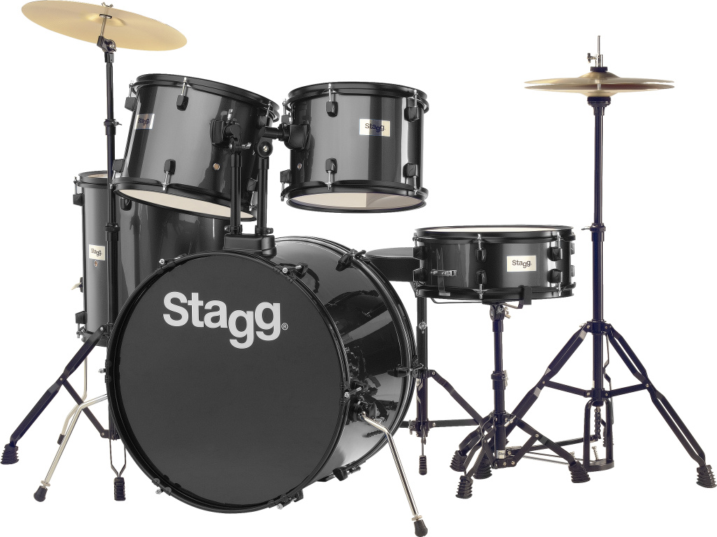 Batterie 22" Standard, 5 fûts en tilleul (6-plis) + hardware & cymbales