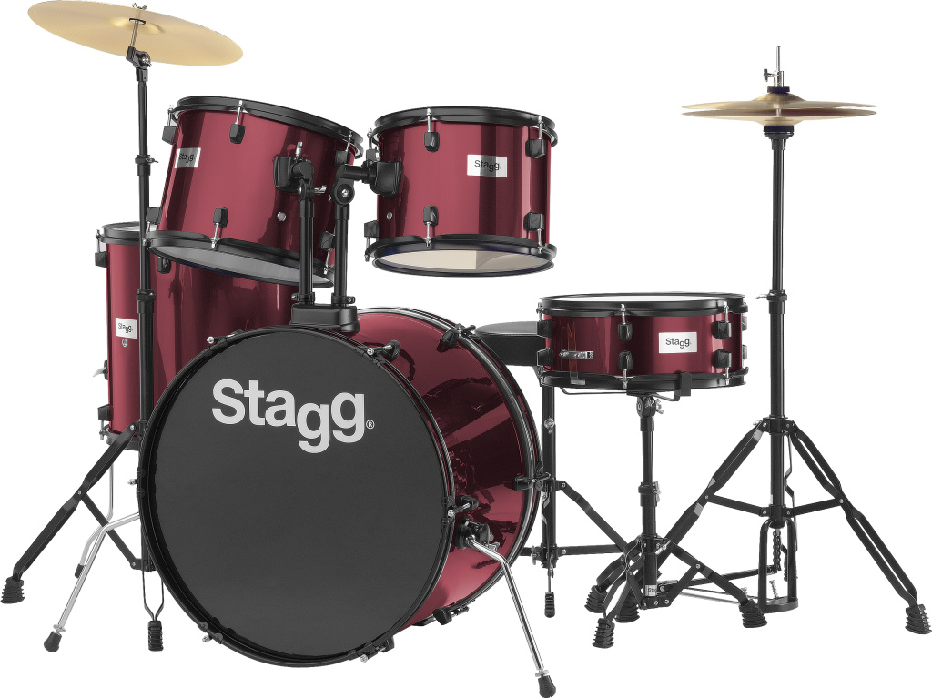 Batterie 22" Standard, 5 fûts en tilleul (6-plis) + hardware & cymbales