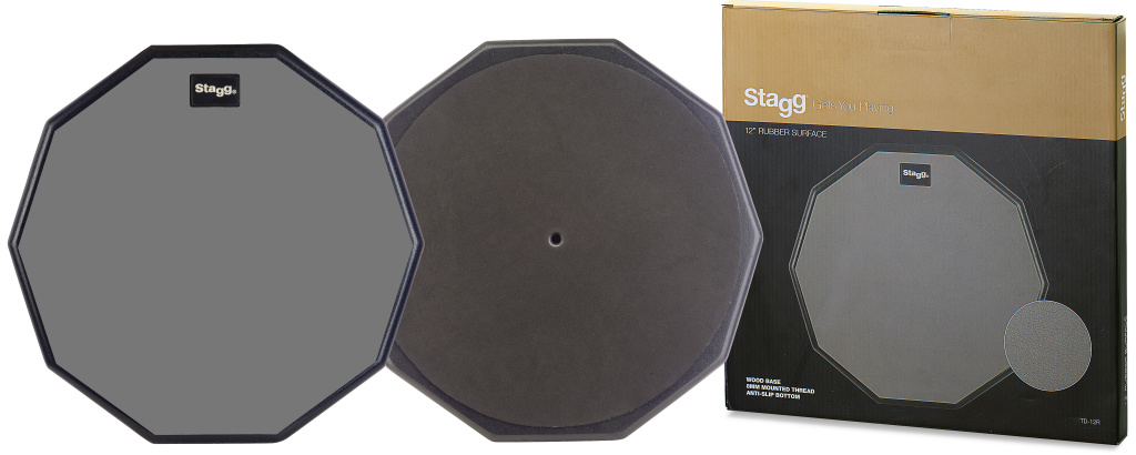 Practice pad de table de 12" (tampon d'exercice), décagonal