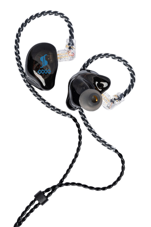 Ecouteurs haute résolution à isolation acoustique, noirs