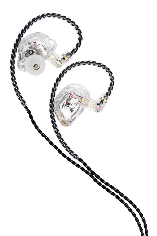 Ecouteurs haute résolution à isolation acoustique, transparents