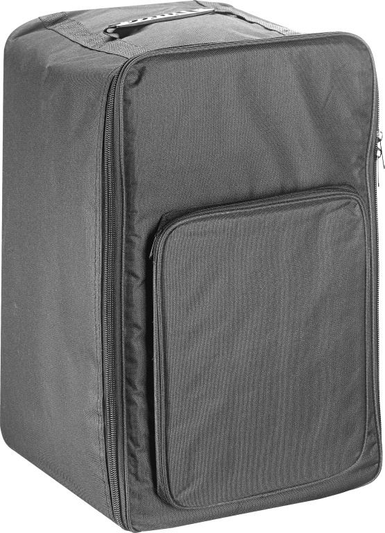 Housse rembourrée noire pour cajón de taille standard