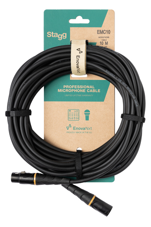 Câble microphone, XLR/XLR (m/f), 10 m (33'), série E