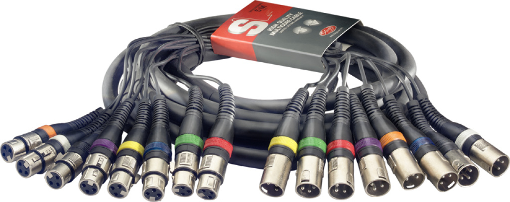 Multicâble - 8 x XLR f./8 x XLR m
