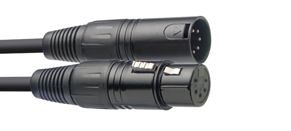 Câble DMX, XLR/XLR (m/f) (5 broches), 3 m