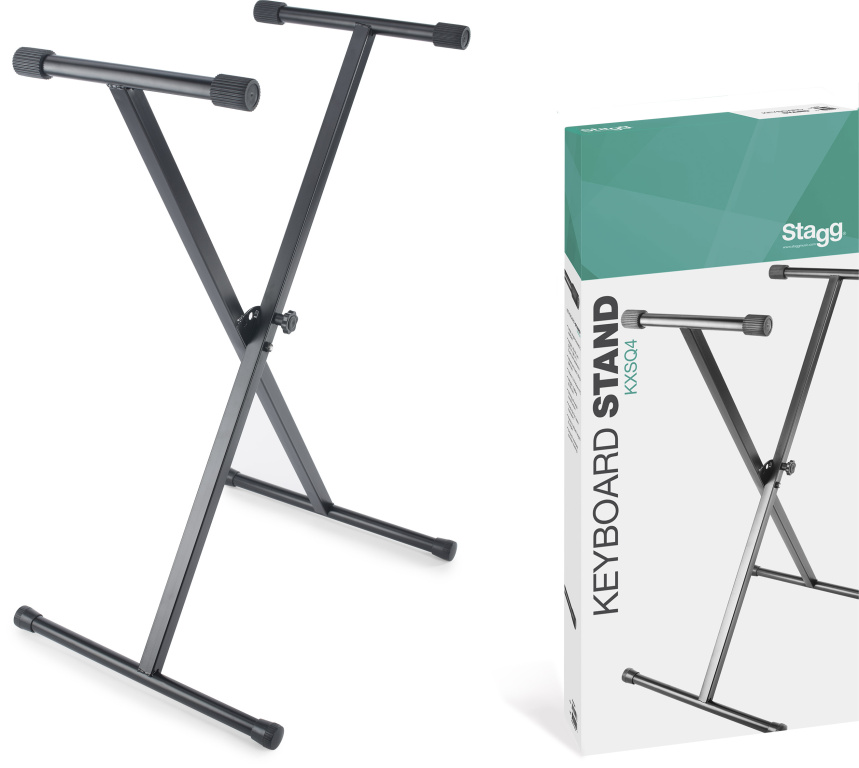 Support en" X" pour clavier, simple embase - Soudé