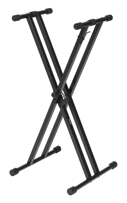 Support en" X" pour clavier, double embase - A monter