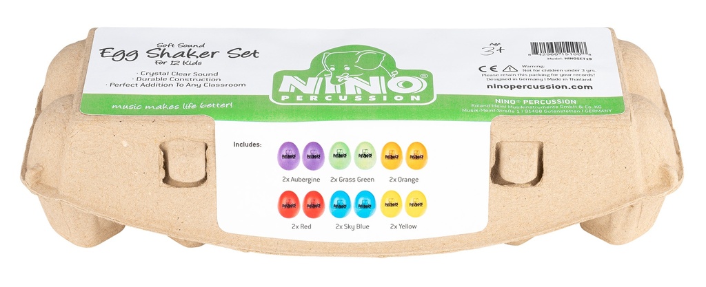 ASSORTIMENT 12 OEUFS-SHAKER NINO SOFT