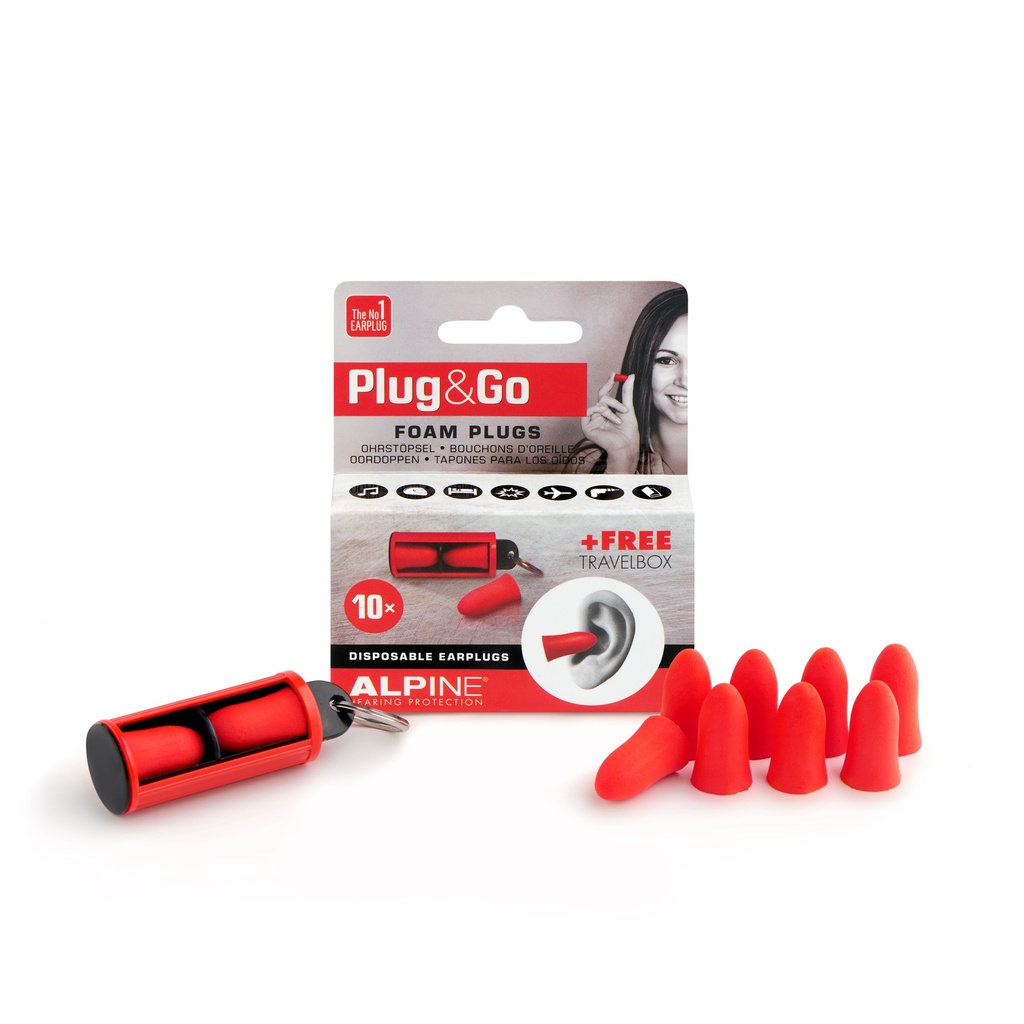 BOUCHONS ALPINE PLUG & GO ROUGE