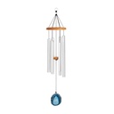 CHIMES SONIC ENERGY AGATE 29", ARGENT