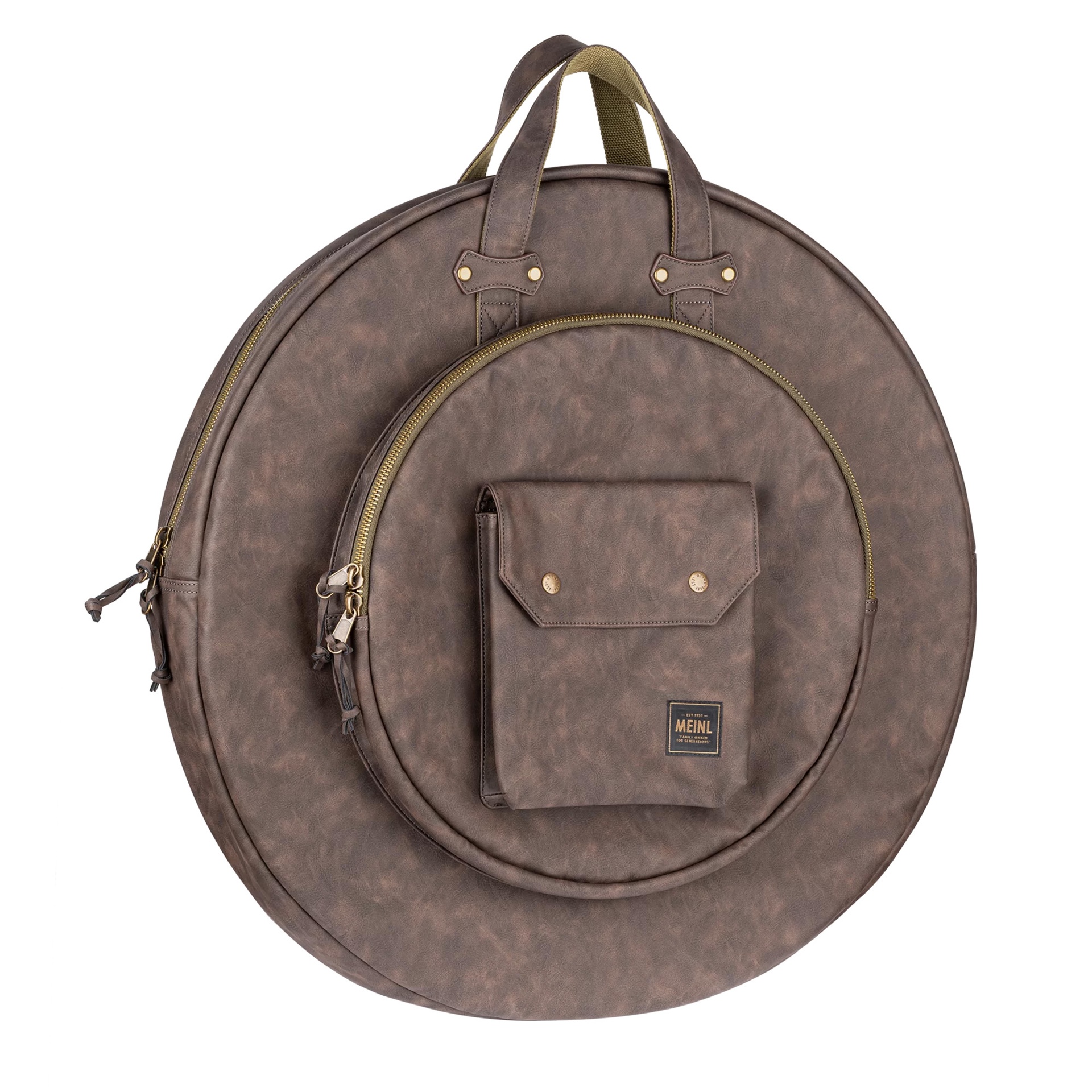 HOUSSE MEINL CYMBALES 22 SMILICUIR BRUN