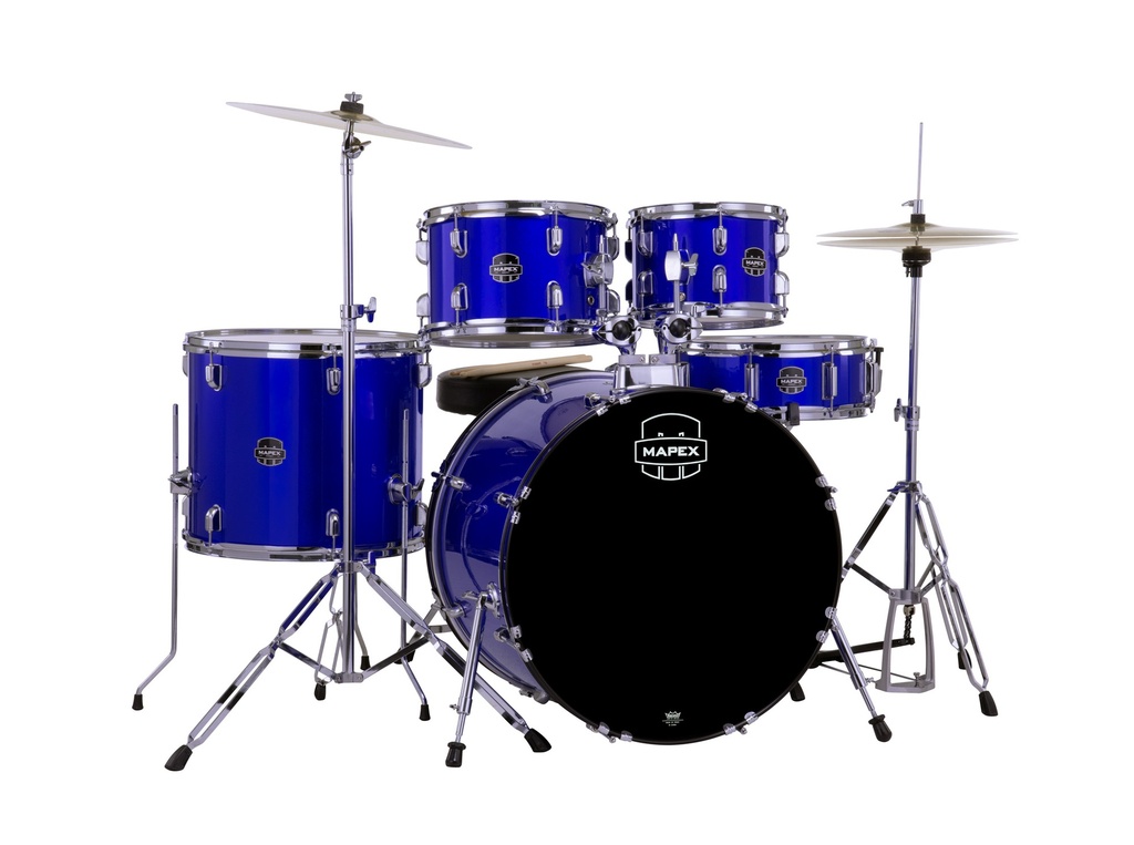 Batterie complète MAPEX Comet + 2 Cymbales ROCK - GC22