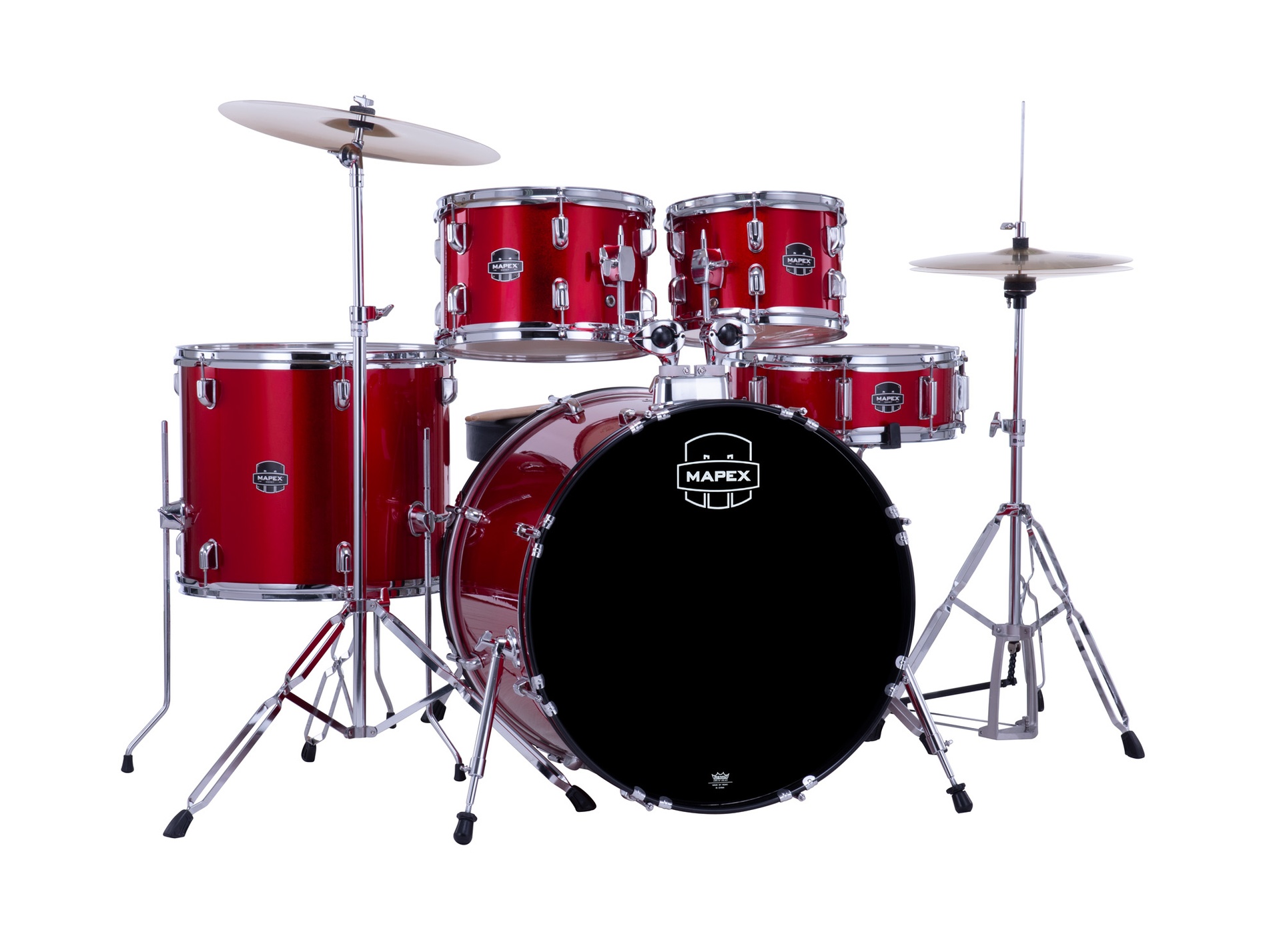 Batterie complète MAPEX Comet + 2 Cymbales ROCK - GC22