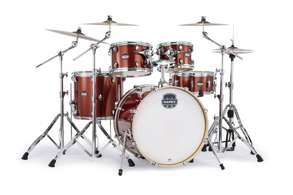 Batterie MAPEX Mars birch 5 futs orange sparkle Fusion - GC20