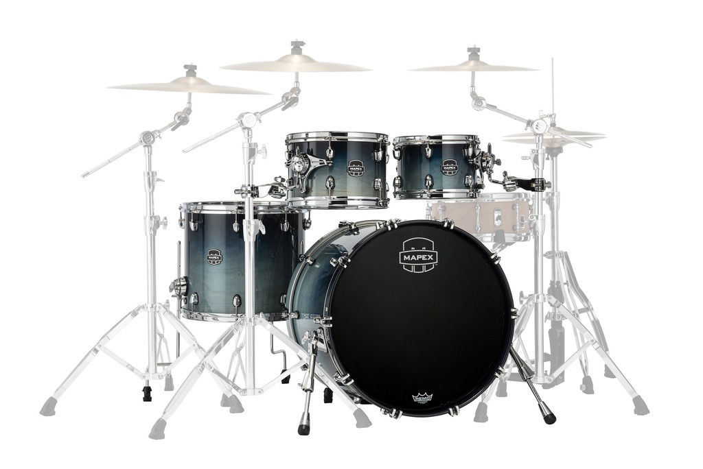Batterie MAPEX Saturn 4 futs teal blue Rock - GC22