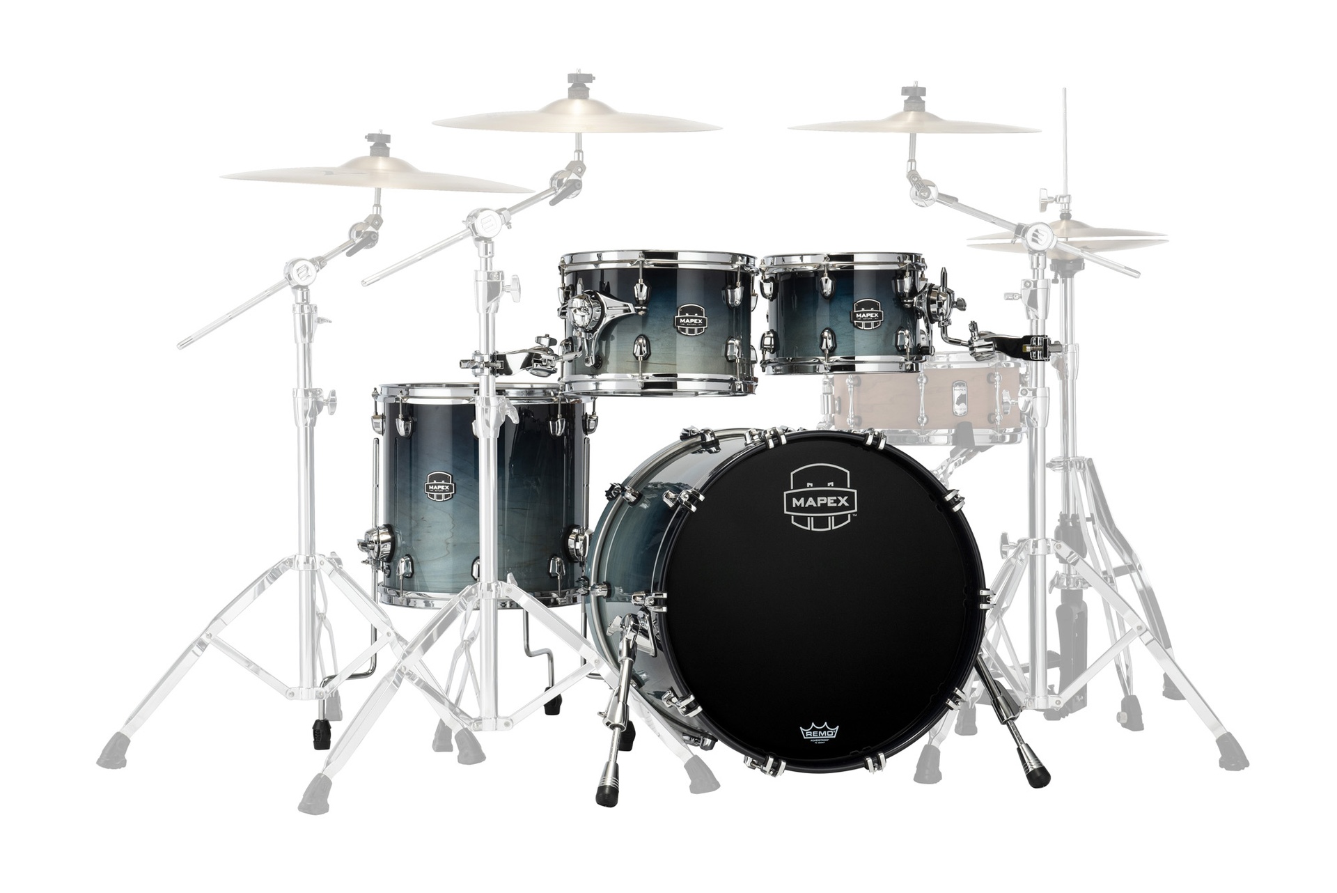 Batterie MAPEX Saturn 4 futs teal blue Fusion - GC20