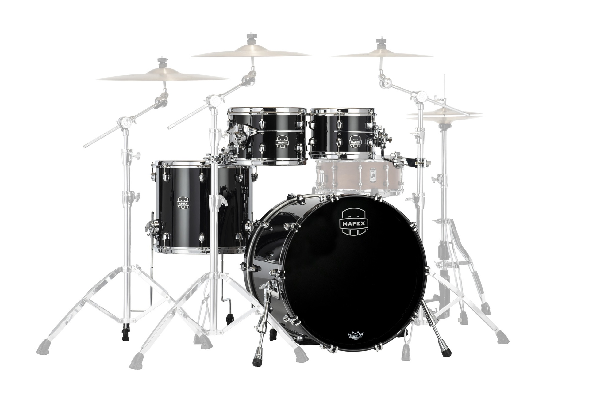 Batterie MAPEX Saturn evo 4 futs piano black Rock - GC22