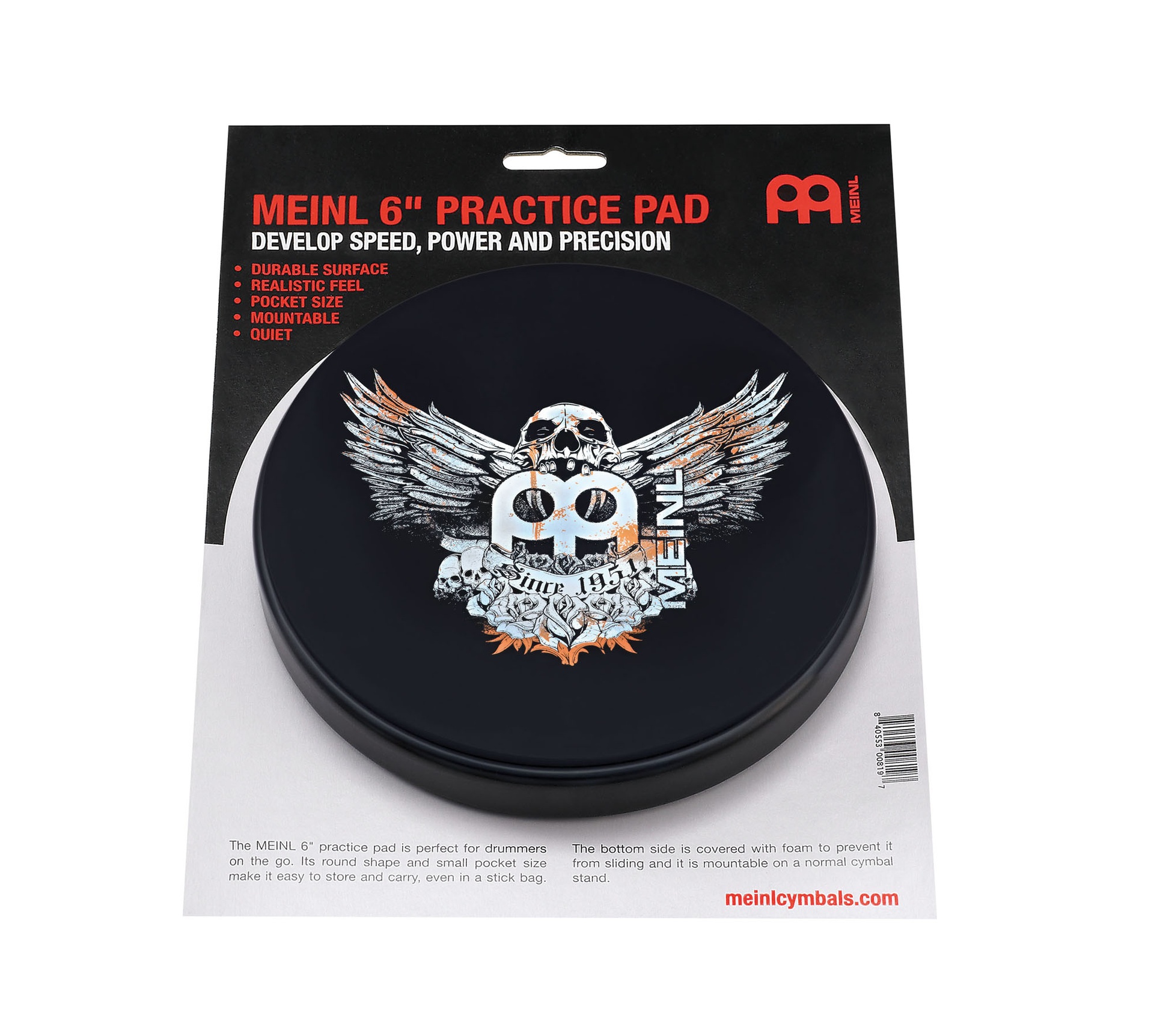 PAD D'ENTRAINEMENT MEINL 6" JAWBREAKER