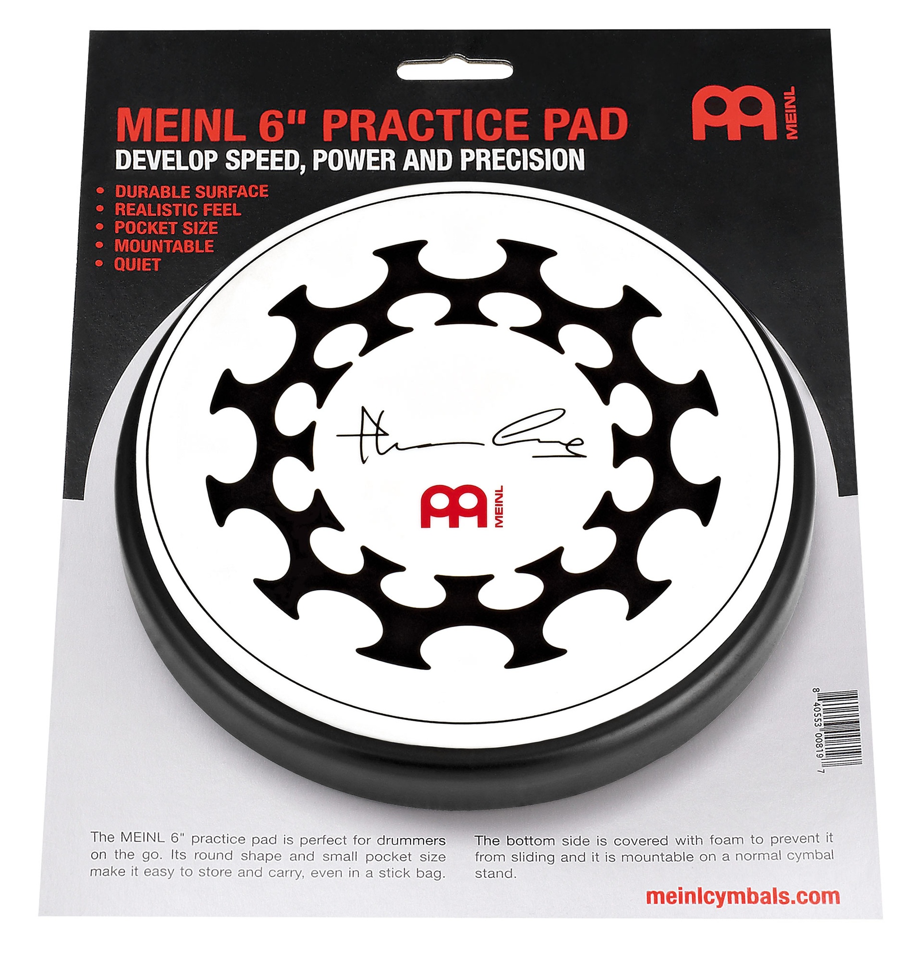 PAD D'ENTRAINEMENT MEINL 6" THOMAS LANG