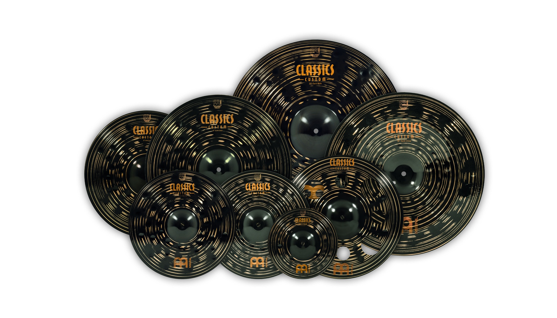 Pack Cymbales C.CUSTOM DARK EXPANDED - 10/14/16/18/16/18/20 | MEINL
