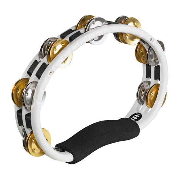 TAMBOURIN MEINL ABS DEMI-LUNE BLANC
