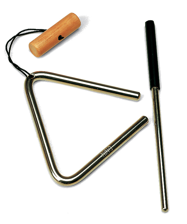 TRIANGLE NINO 10CM AVEC BATTE