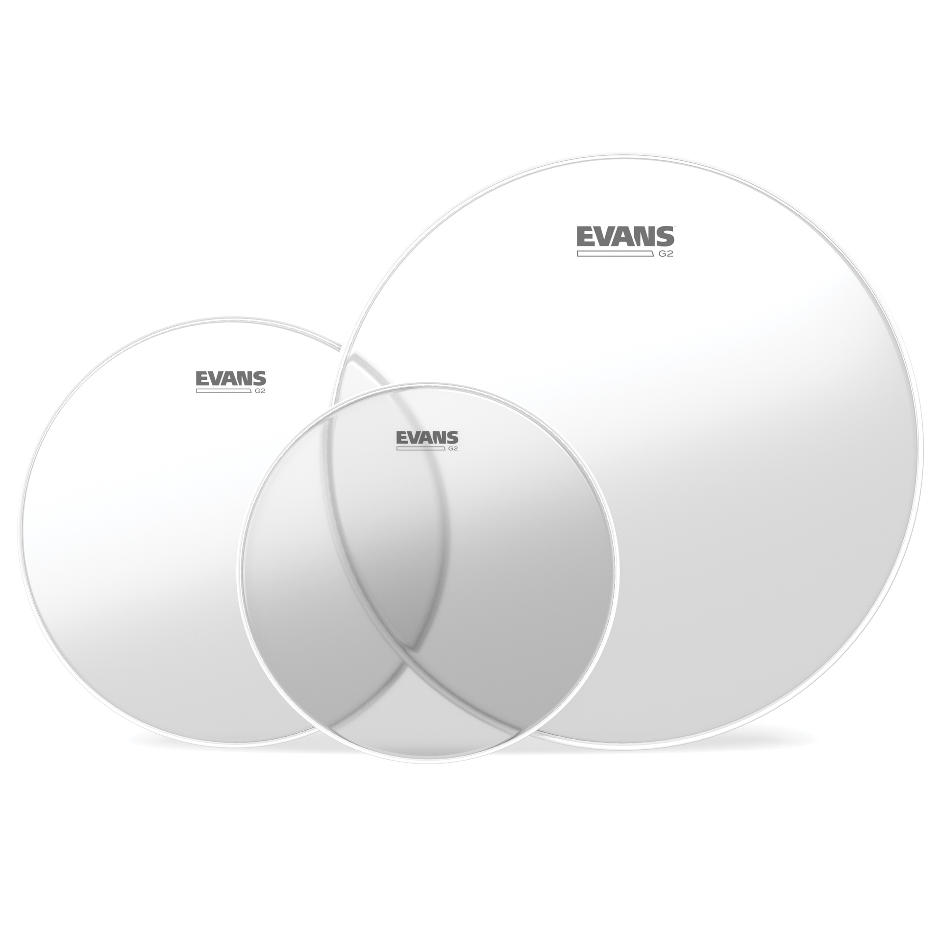 EVANS G2 Tompack, Clear, Rock (10 ", 12 ", 16 ")