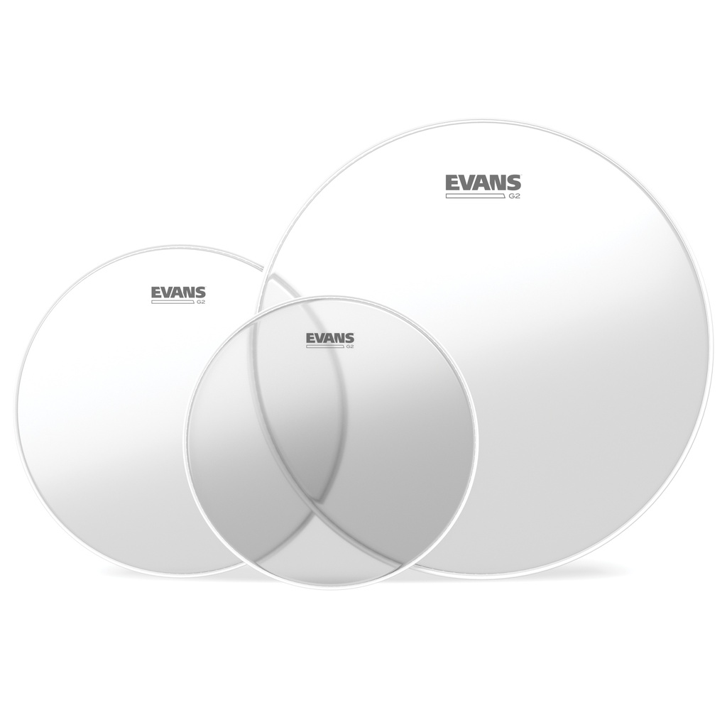 EVANS G2 Tompack, Clear, Fusion (10 ", 12 ", 14 ")