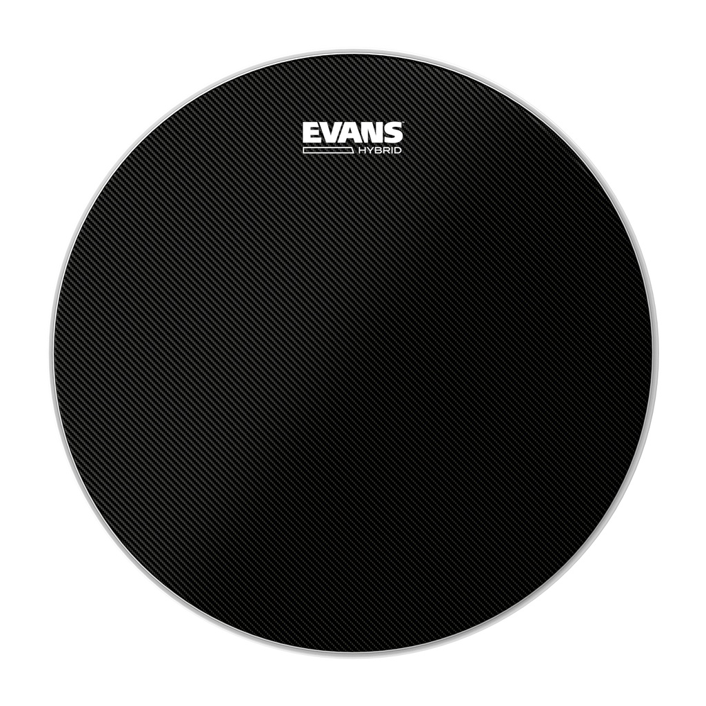 EVANS Hybrid Black Marching Snare Drum Head, 14 "