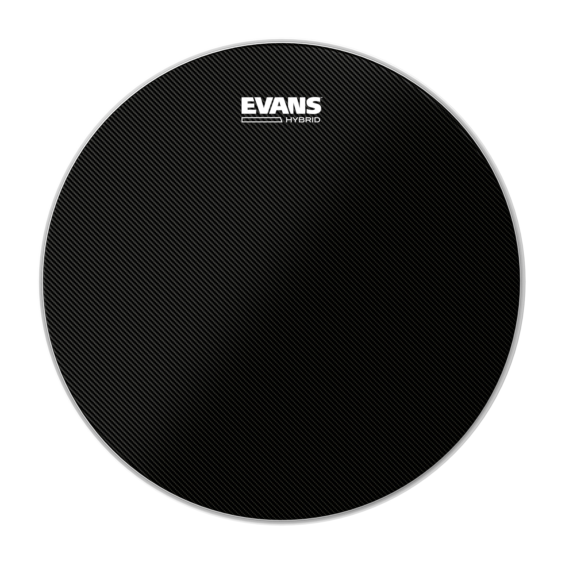 EVANS Hybrid Black Marching Snare Drum Head, 14 "