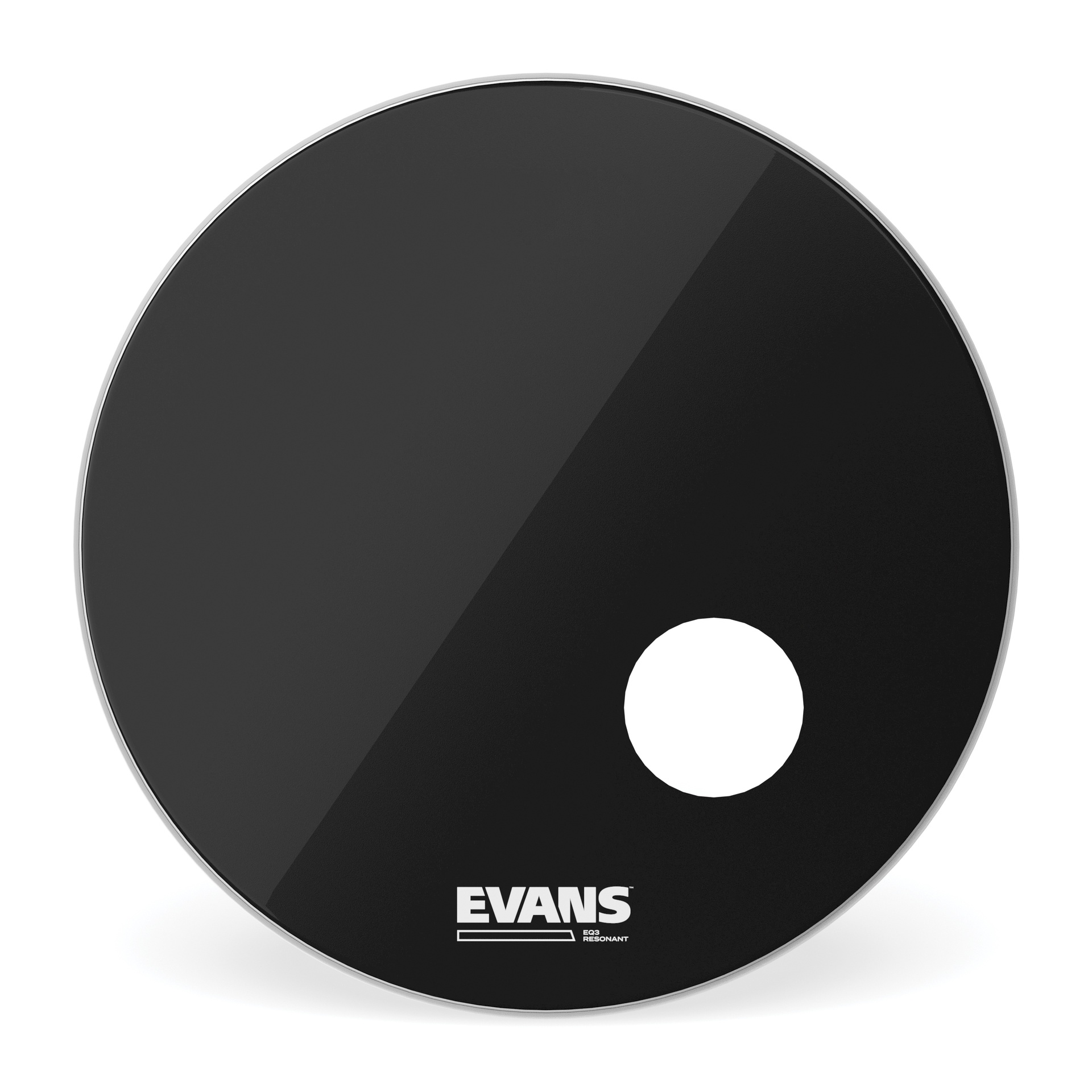 EVANS EQ3 Resonant Black Bass Drum Head, 26 "