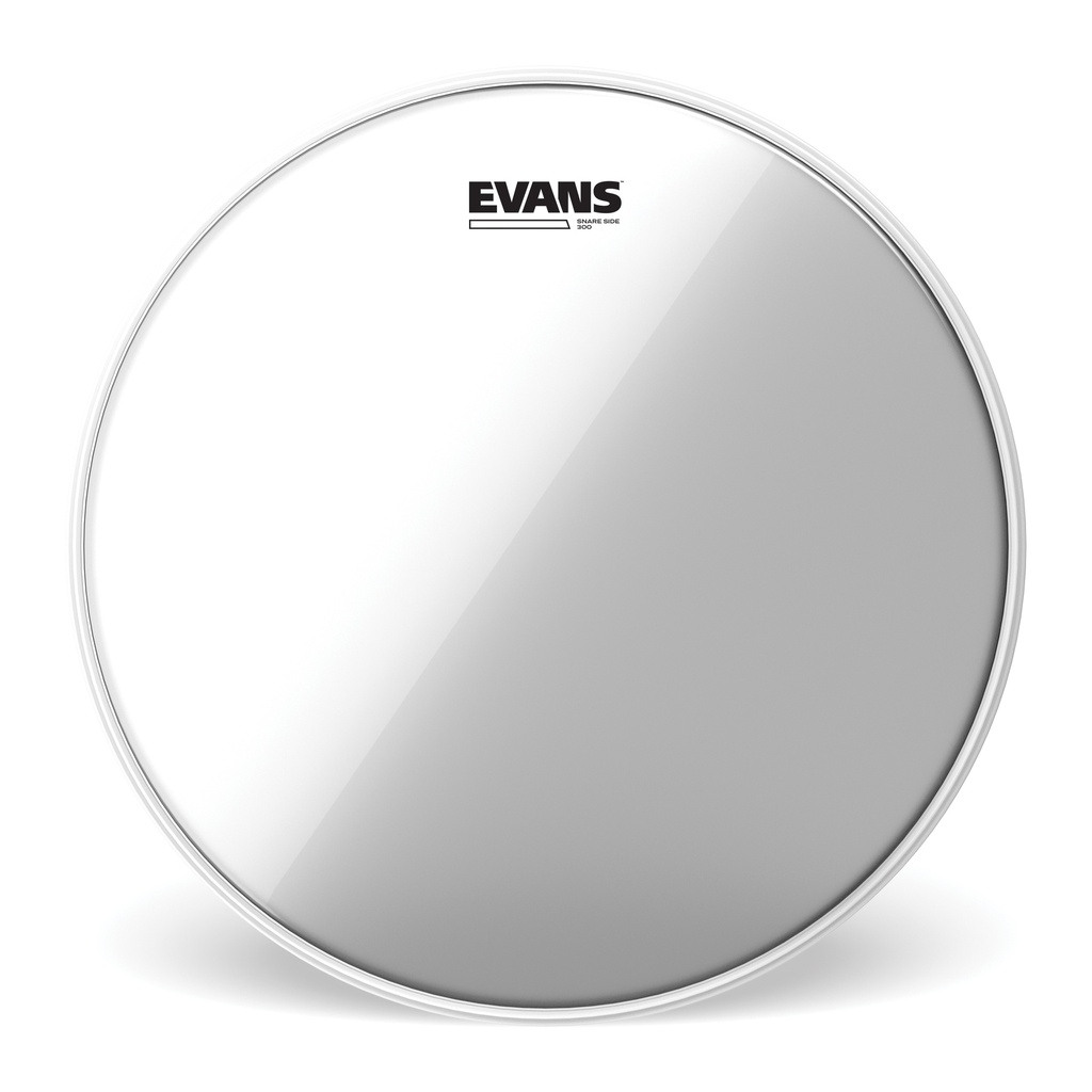 EVANS Clear 300 Snare Side Drum Head, 12 "