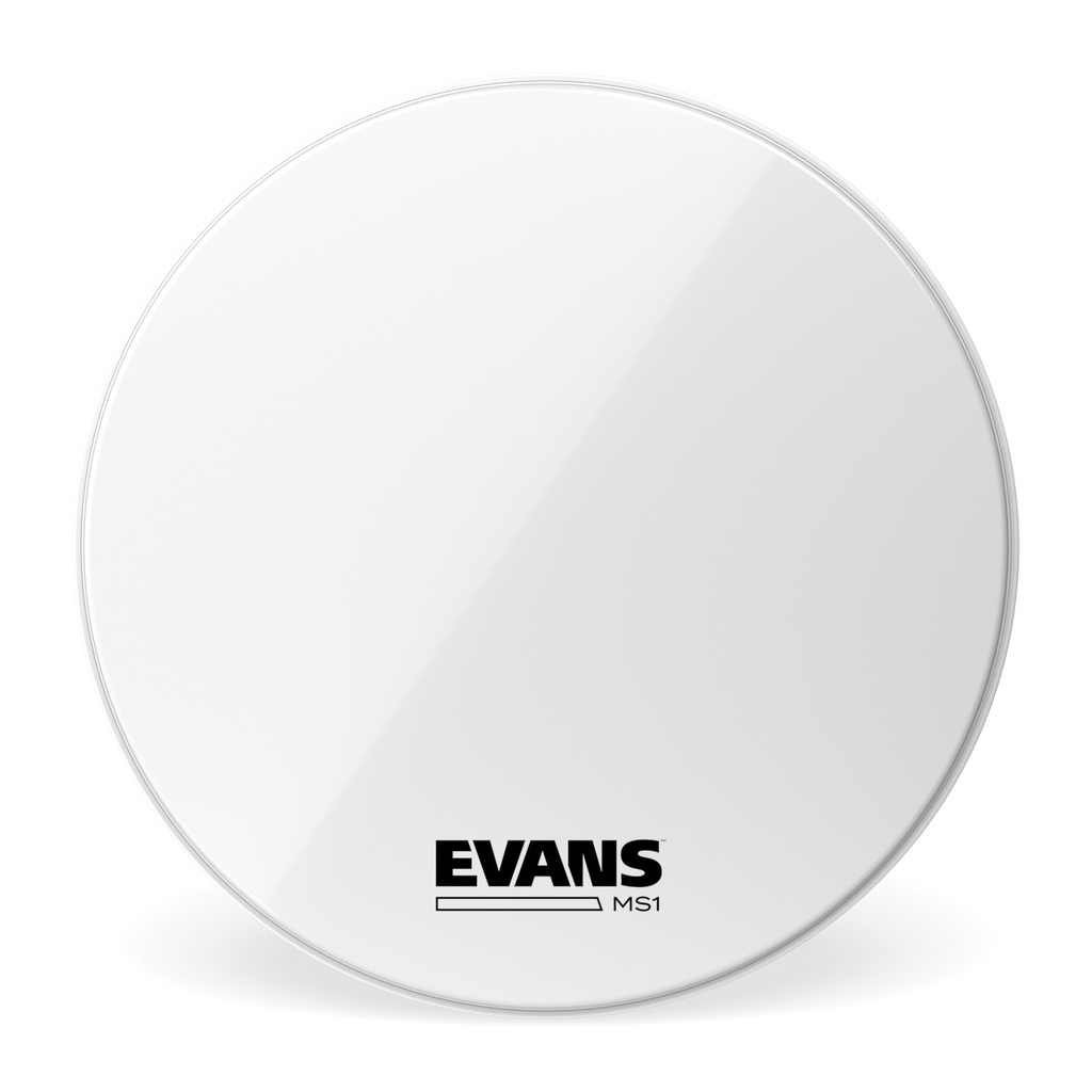 EVANS MS1 White Marching Bass Drum Head, 28 "