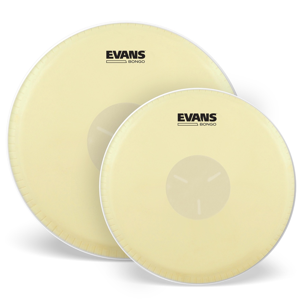 EVANS Tri-Center Bongo Drum Head Pack, 7-1/4 and 8-5/8 "