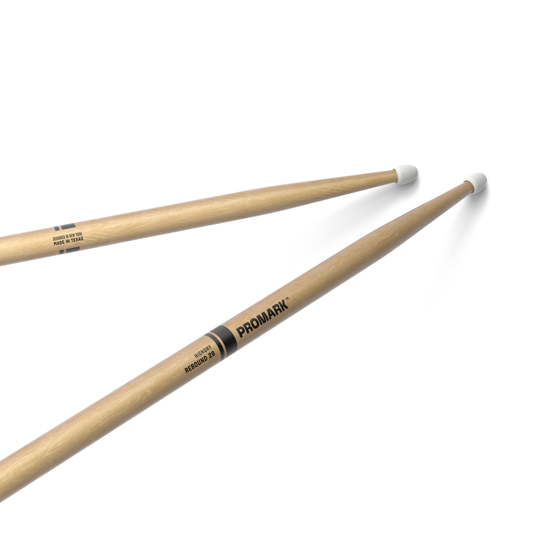 ProMark Rebound 2B Hickory Drumstick, Oval Nylon Tip