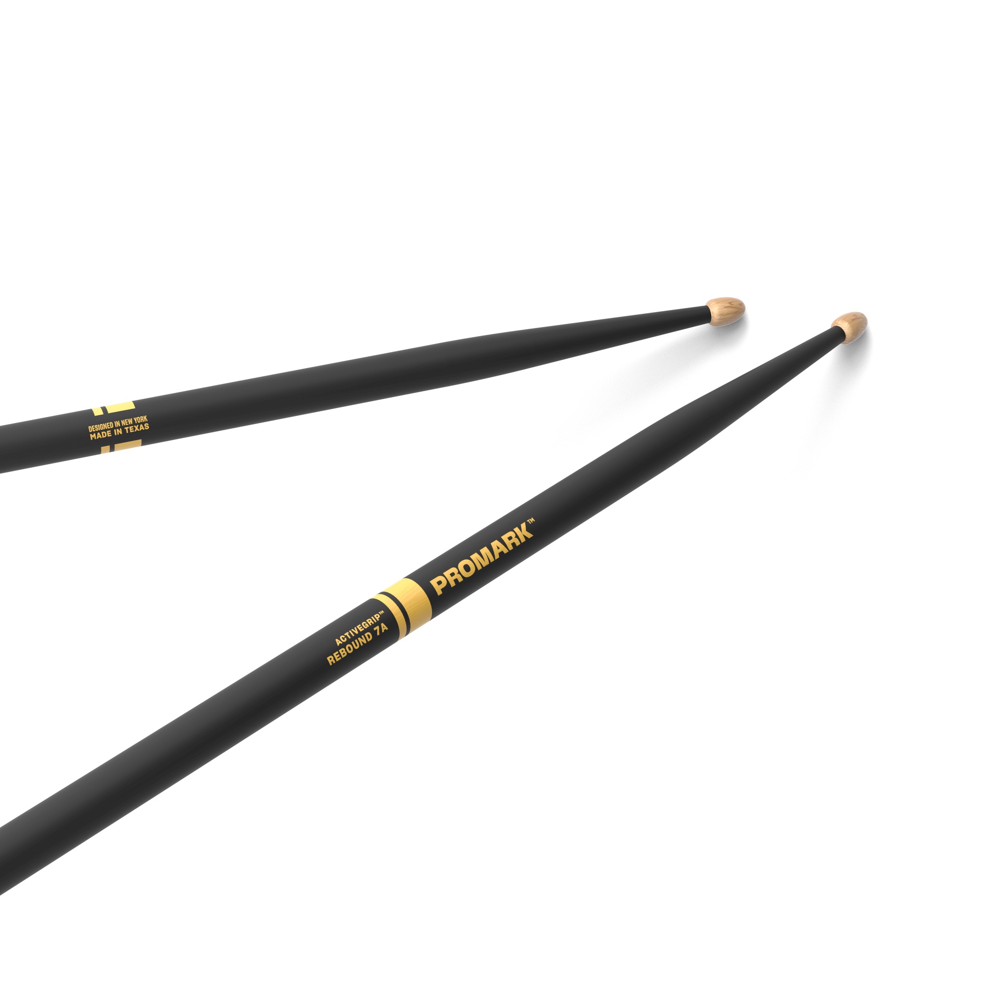 ProMark Rebound 7A ActiveGrip Hickory Drumstick, Acorn Wood Tip