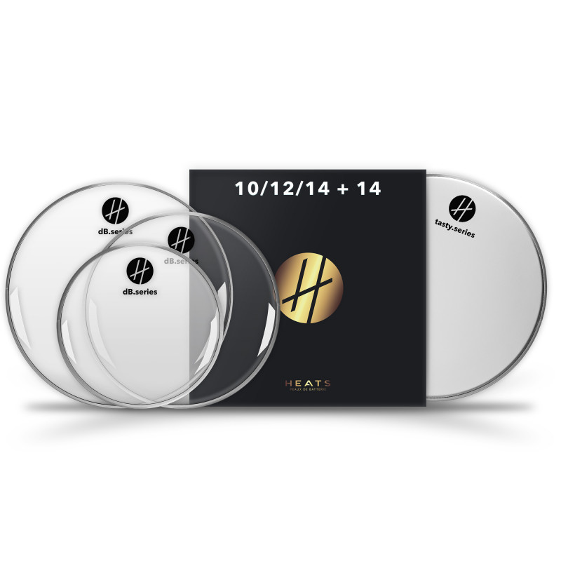 Pack dB.series transparente : 10“ 12“ 14“ + 14“ tasty sablée