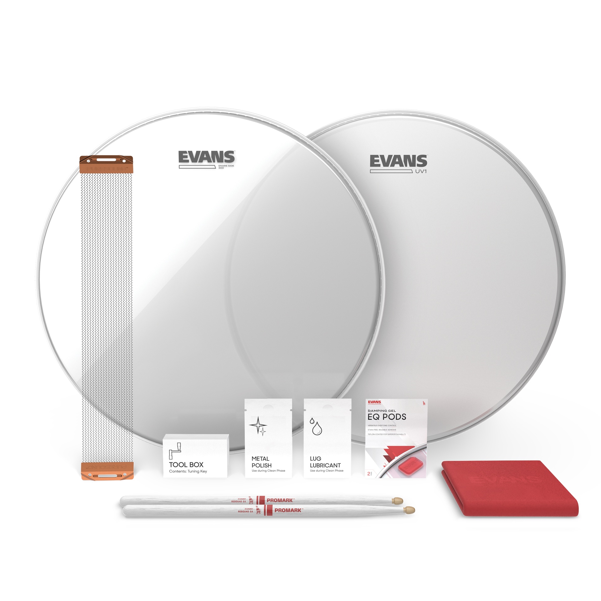 EVANS 14” UV1 Snare Tune Up Kit