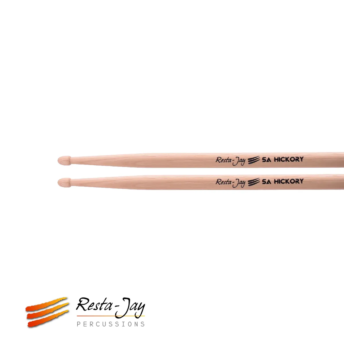 Baguettes de Caisse-claire/Batterie - 5A Hickory Resta-Jay – 2 baguettes