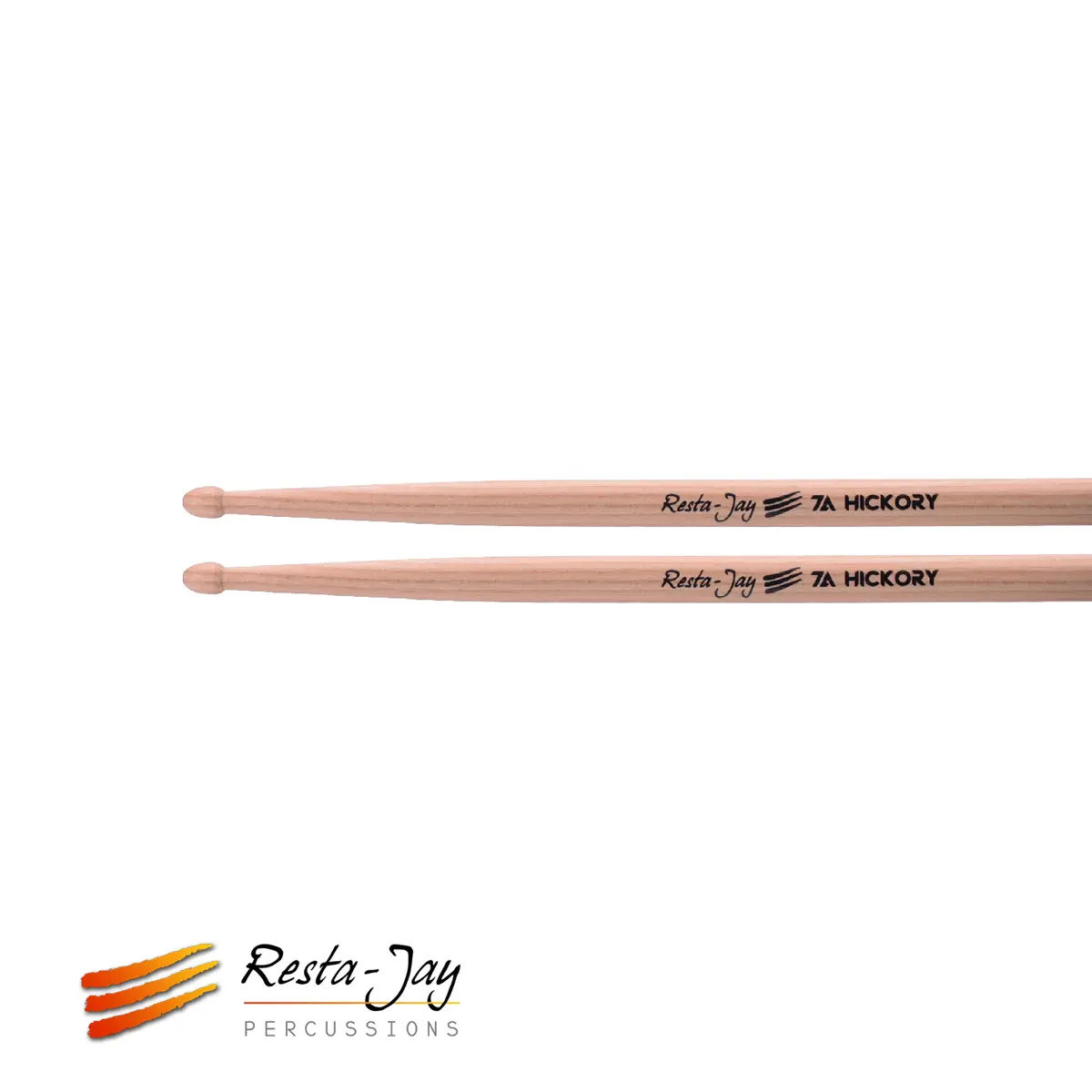 Baguettes de Caisse-claire/Batterie – 7A Hickory Resta-Jay – 2 baguettes
