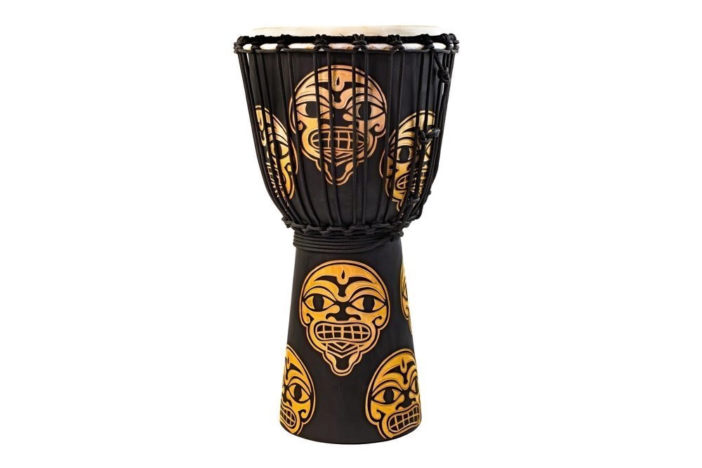 Djembe Street Series Carved Watcher 10"